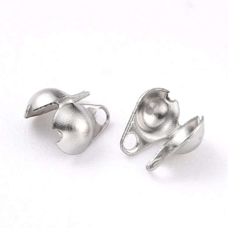 LAP167 końcówki zakończenia łapaczki dziewczynki 6x4mm/3mm stal nierdzewna 10szt