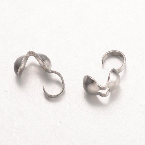 LAP169 końcówki zakończenia łapaczki dziewczynki 9x4mm/3mm stal nierdzewna 10szt