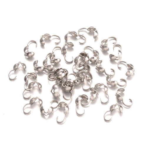 LAP169 końcówki zakończenia łapaczki dziewczynki 9x4mm/3mm stal nierdzewna 10szt