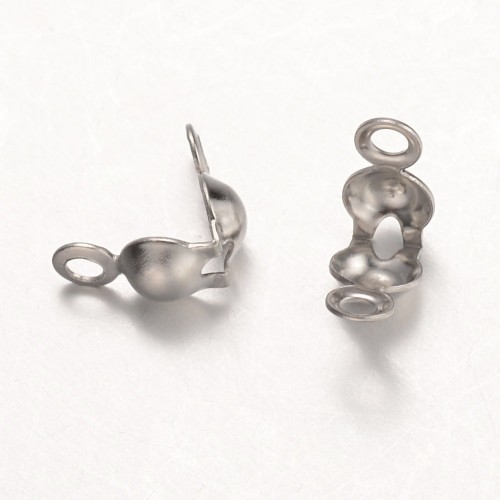LAP170 końcówki zakończenia łapaczki dziewczynki 8,5x4mm/3mm stal nierdzewna 10szt