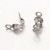 LAP170 końcówki zakończenia łapaczki dziewczynki 8,5x4mm/3mm stal nierdzewna 10szt