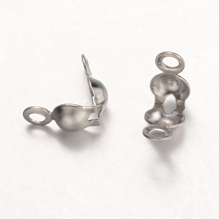 LAP170 końcówki zakończenia łapaczki dziewczynki 8,5x4mm/3mm stal nierdzewna 10szt