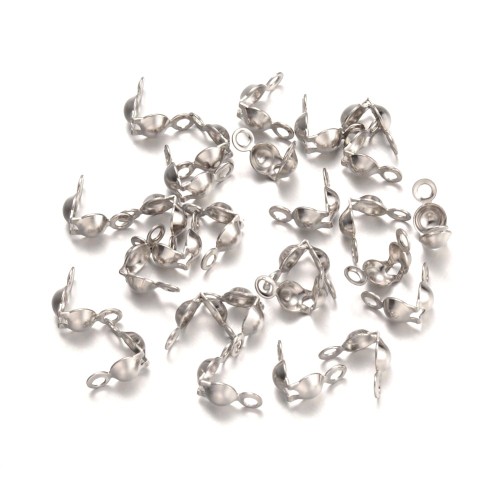 LAP170 końcówki zakończenia łapaczki dziewczynki 8,5x4mm/3mm stal nierdzewna 10szt