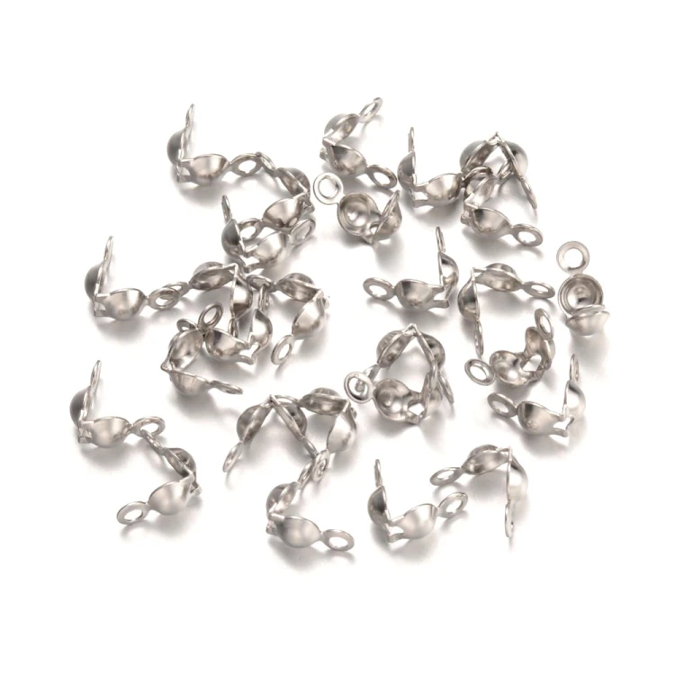LAP170 końcówki zakończenia łapaczki dziewczynki 8,5x4mm/3mm stal nierdzewna 10szt