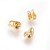LAP173 końcówki zakończenia łapaczki dziewczynki 6,5x4mm/3mm stal nierdzewna 10szt złote 18K