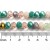 KFR212 Koraliki szklane rondelle 8x6mm kryształki fasetowane 65szt mix