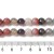 AGF83 Agat Dragon Veins kamień naturalny koraliki kule 8mm fasetowany sznur 48szt wielokolorowy