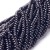 PER319 Perły szklane powlekane woskowane kule 4mm sznur 190szt czarne