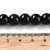 PER320 Perły szklane powlekane woskowane kule 10mm sznur 85szt czarne