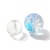 KS112 Koraliki szklane powlekane kule 8-10mm sznur 50g mix niebieskie