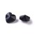 KSF146 Koraliki szklane fasetowane serca serduszka 10x10mm 5szt czarne