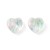 KSF152 Koraliki szklane fasetowane serca serduszka 10x10mm 5szt crystal AB