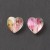 KSF152 Koraliki szklane fasetowane serca serduszka 10x10mm 5szt crystal AB