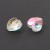 KSF152 Koraliki szklane fasetowane serca serduszka 10x10mm 5szt crystal AB