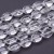 KSF156 Koraliki szklane fasetowane owalne 12x16mm sznur 20szt crystal