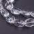 KSF156 Koraliki szklane fasetowane owalne 12x16mm sznur 20szt crystal