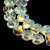 KSF157 Koraliki szklane fasetowane serca serduszka 15x13mm sznur 50szt crystal AB