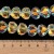 KSF157 Koraliki szklane fasetowane serca serduszka 15x13mm sznur 50szt crystal AB