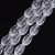 KSF156 Koraliki szklane fasetowane kropla 10x15mm sznur 48szt crystal