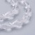KSF156 Koraliki szklane fasetowane kropla 10x15mm sznur 48szt crystal
