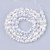 KSF160 Koraliki szklane fasetowane kropla 6x8mm sznur 65szt crystal AB