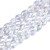 KSF160 Koraliki szklane fasetowane kropla 6x8mm sznur 65szt crystal AB