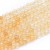 CTR15 Cytryn kamień naturalny fasetowany koraliki kule 3mm-3,5mm sznur 125szt.