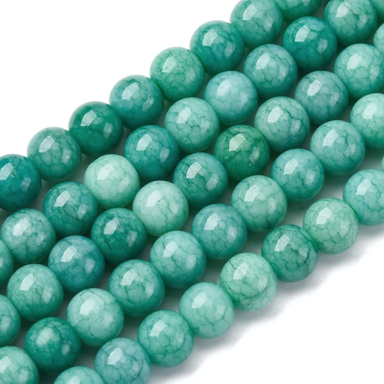 KS124 Koraliki szklane powlekane rondelle 8,5x7,5mm sznur 50szt zielone ombre