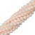 BIC177 Koraliki szklane szlifowane bicone 4mm kryształki sznur 78szt beżowe