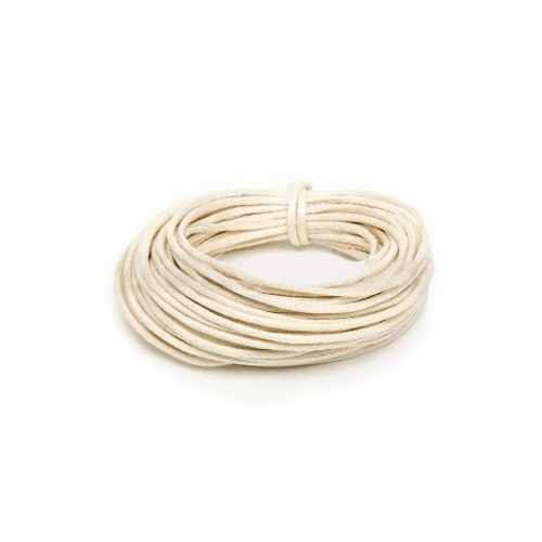 Griffin WAXED COTTON CORD Bawełniany sznurek woskowany 1mm 5m - Cream