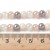 KS133 Koraliki szklane powlekane kule 6mm sznur 63szt mix cukierkowe AB