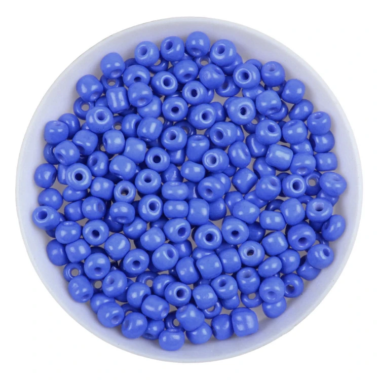 ra562 Koraliki szklane drobne seeds okrągłe rokail 4mm 20g niebieskie