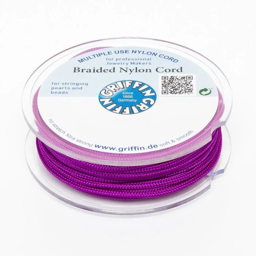 Griffin BRAIDED NYLON CORDS Sznurek nylonowy pleciony 1,5mm 10m - Amethyst