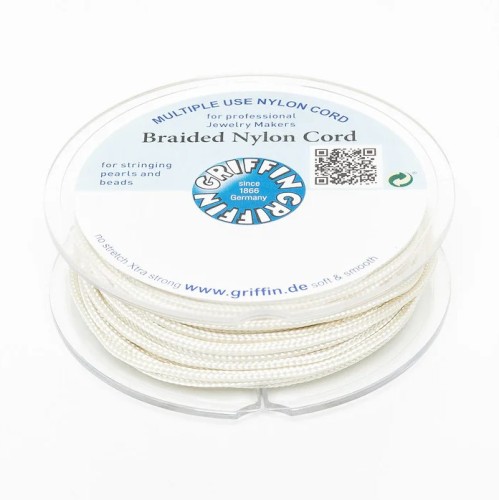 Griffin BRAIDED NYLON CORDS Sznurek nylonowy pleciony 1,5mm 10m - Cream