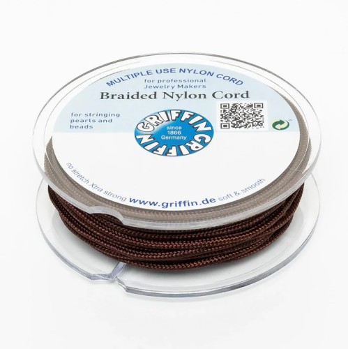 Griffin BRAIDED NYLON CORDS Sznurek nylonowy pleciony 1,5mm 10m - Dark Brown