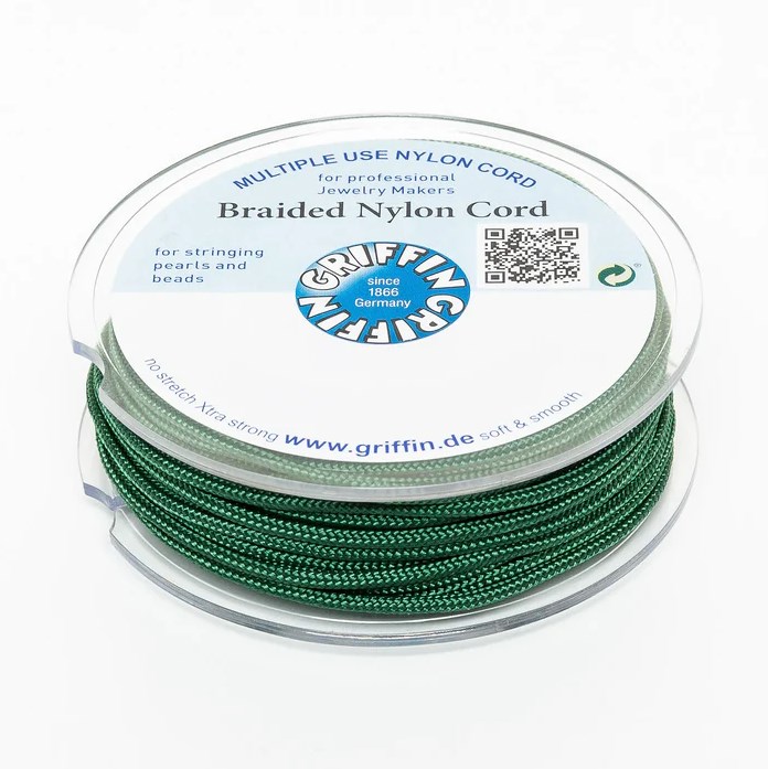 Griffin BRAIDED NYLON CORDS Sznurek nylonowy pleciony 1,5mm 10m - Dark Green