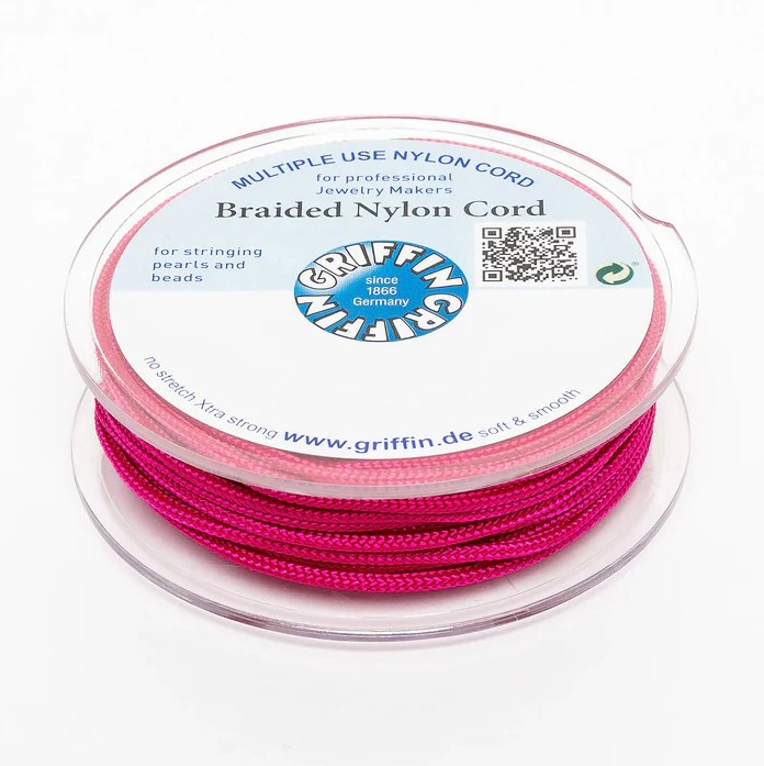 Griffin BRAIDED NYLON CORDS Sznurek nylonowy pleciony 1,5mm 10m - Dark Red