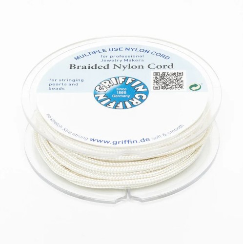 Griffin BRAIDED NYLON CORDS Sznurek nylonowy pleciony 2mm 10m - Cream