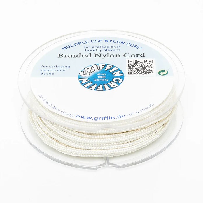 Griffin BRAIDED NYLON CORDS Sznurek nylonowy pleciony 2mm 10m - Cream