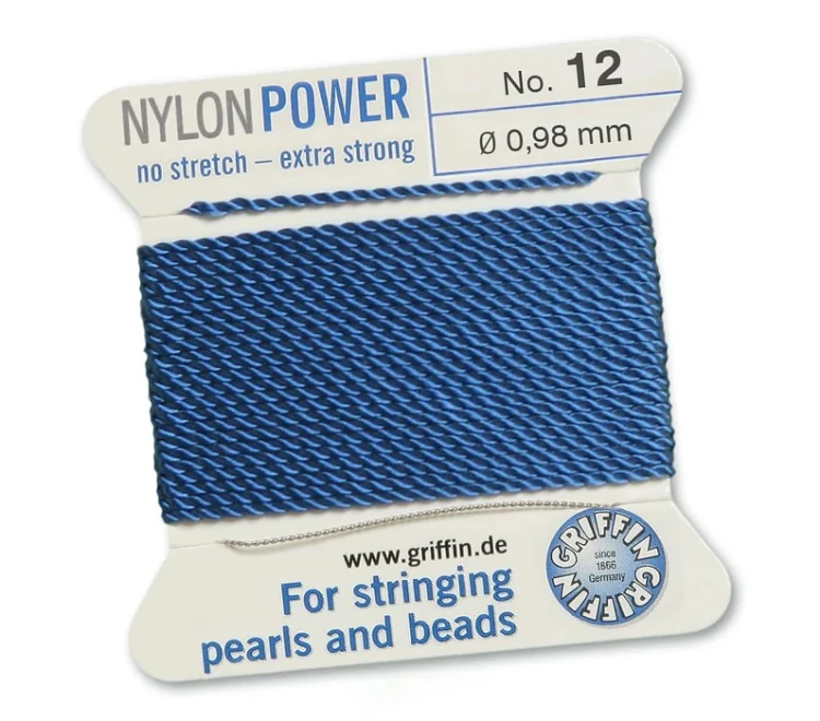 GRIFFIN NylonPower nić nylonowa 0,98mm 2m z igłą - Blue