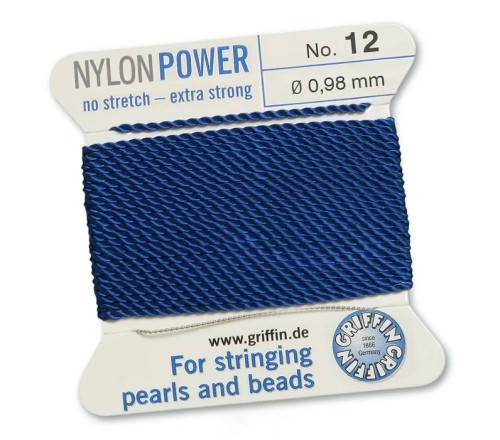 GRIFFIN NylonPower nić nylonowa 0,98mm 2m z igłą - Dark Blue