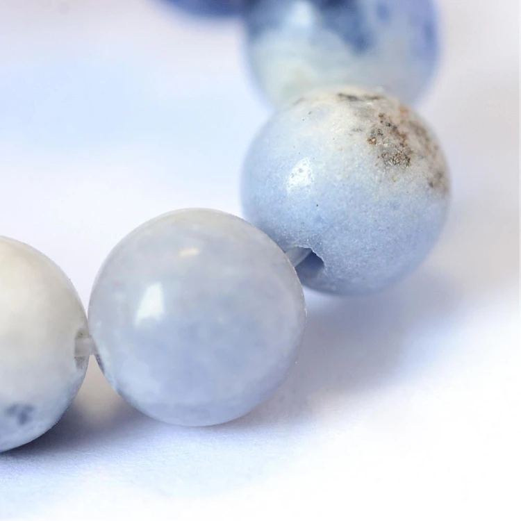 SDT14 Sodalit kamień naturalny koraliki kule 8mm sznur 45szt