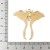ZSS261 Zawieszka do biżuterii ćma owad motyl gothic 40x40mm stal nierdzewna IP - złota 18K