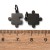 ZSS431 Zawieszki dla zakochanych puzzle stal nierdzewna 2szt - czarne