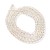 KS139 Koraliki szklane powlekane kule 4mm sznur 100szt clear AB