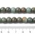 KS140 Koraliki szklane powlekane kule 8,5x7,5mm sznur 50szt zielono- brązowe ombre