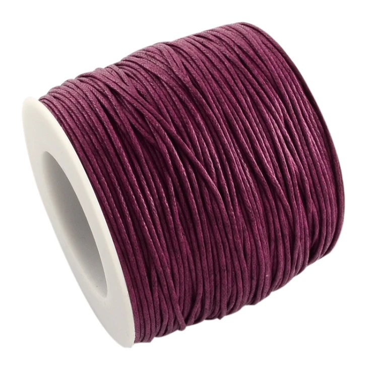 SW99 Sznurek bawełniany woskowany 1mm rolka 90m- biskupi