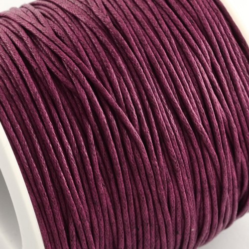 SW99 Sznurek bawełniany woskowany 1mm rolka 90m- biskupi