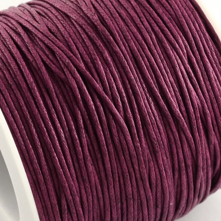 SW99 Sznurek bawełniany woskowany 1mm rolka 90m- biskupi