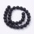 BST10 Black Stone kamień syntetyczny koraliki kule 12mm sznur 33szt czarne matowe